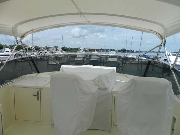 Hatteras-Motor Yacht 1989-Windfall Stuart-Florida-United States-Flybridge Helmseat Covers-910383