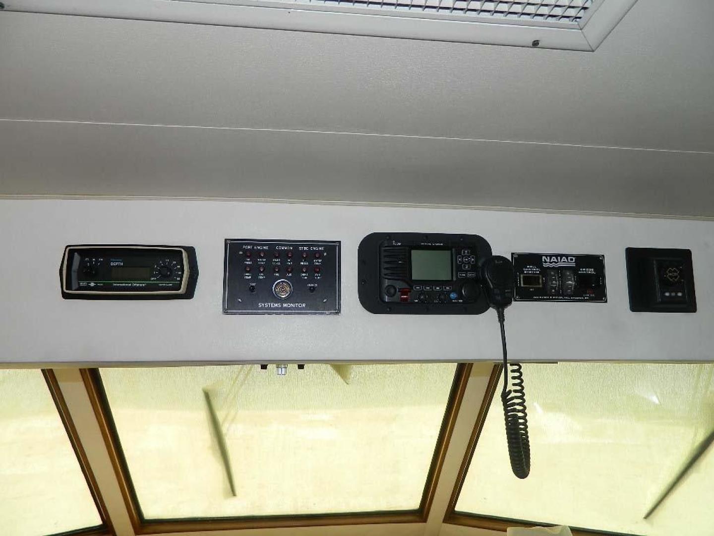 Hatteras-Motor Yacht 1989-Windfall Stuart-Florida-United States-Lower Helm Overhead Electronics-910416 | Thumbnail