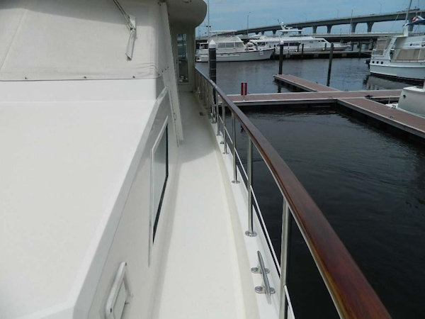 Hatteras-Motor Yacht 1989-Windfall Stuart-Florida-United States-Port Side Deck Aft-910371