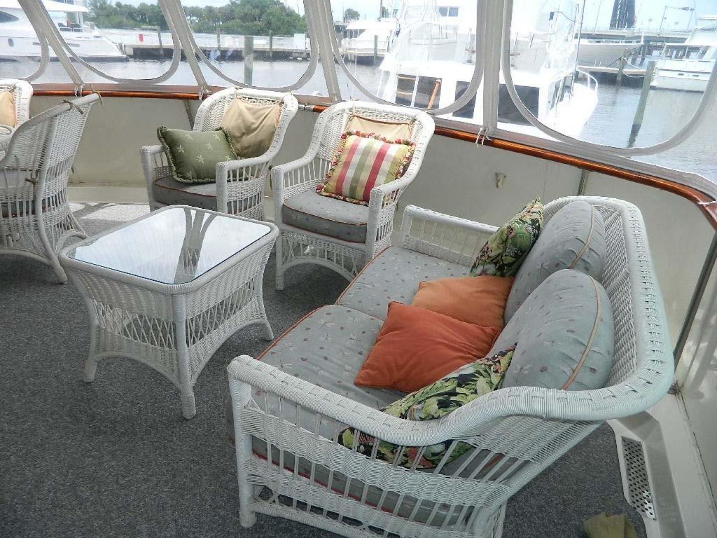 Hatteras-Motor Yacht 1989-Windfall Stuart-Florida-United States-Aft Deck-910373 | Thumbnail
