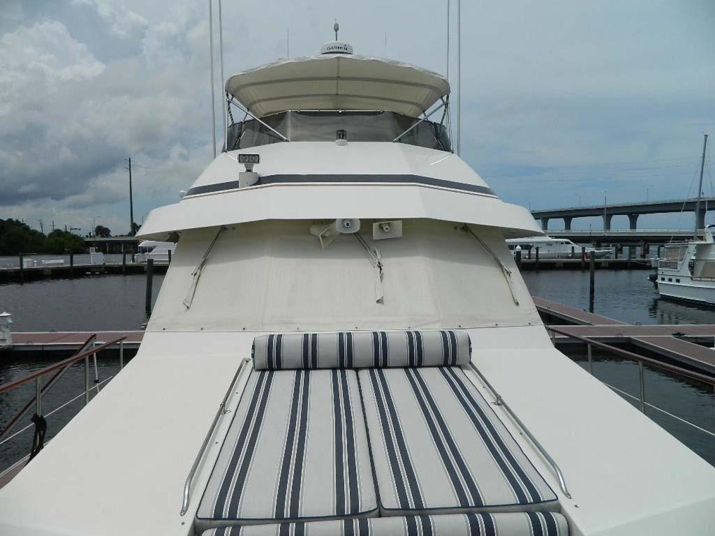 Hatteras-Motor Yacht 1989-Windfall Stuart-Florida-United States-Looking Aft-910361 | Thumbnail