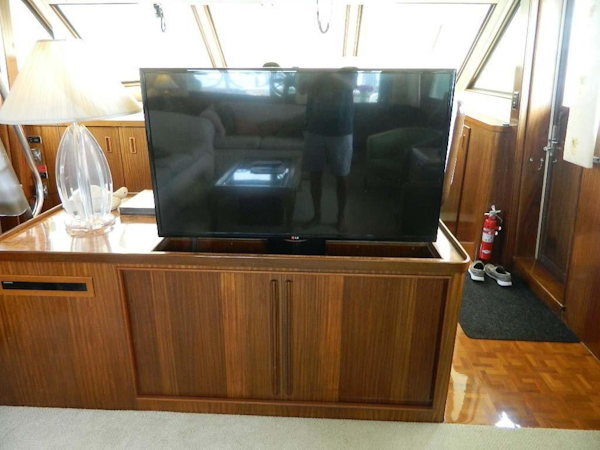 Hatteras-Motor Yacht 1989-Windfall Stuart-Florida-United States-Salon TV-910401