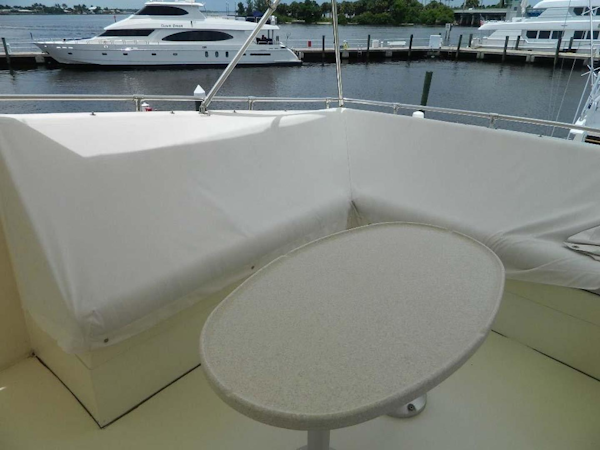 Hatteras-Motor Yacht 1989-Windfall Stuart-Florida-United States-Flybridge Seating Covers-910393