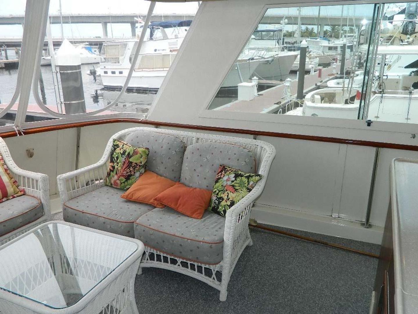 Hatteras-Motor Yacht 1989-Windfall Stuart-Florida-United States-Aft Deck Port-910375 | Thumbnail