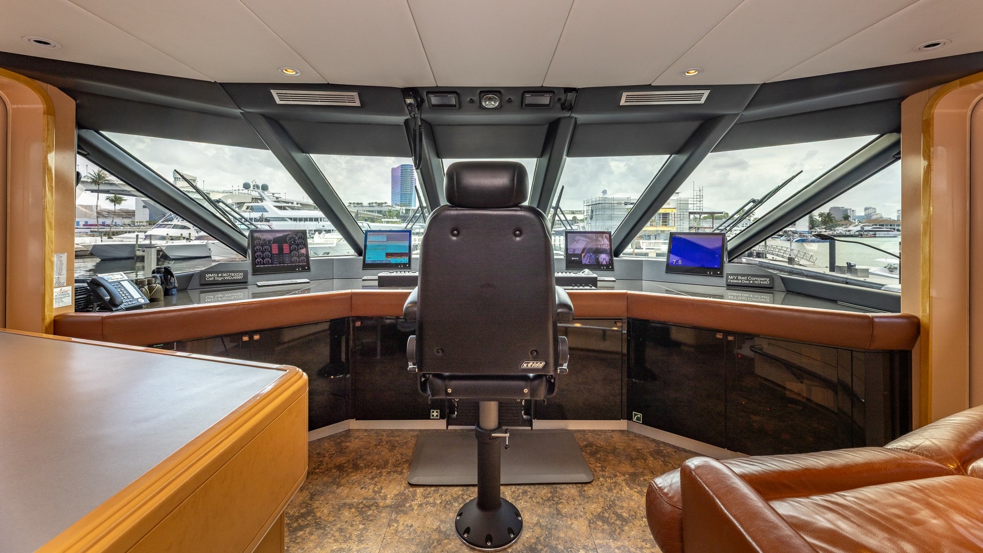 Trinity Yachts-144  1998-BAD COMPANY Fort Lauderdale-Florida-United States-1998 Trinity Yachts Sport Fisherman  BAD COMPANY: Sophisticated Helm Station-6803482 | Thumbnail