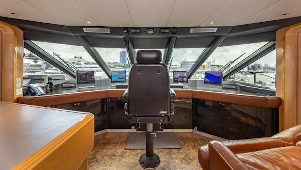 Trinity Yachts-144  1998-BAD COMPANY Fort Lauderdale-Florida-United States-1998 Trinity Yachts Sport Fisherman  BAD COMPANY: Sophisticated Helm Station-6803482