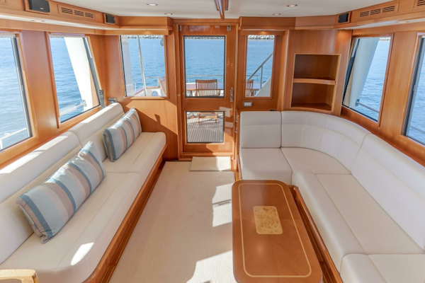 Grand Banks-59 Aleutian RP 2008-TINTAGEL Long Beach-California-United States-2008 Grand Banks 59 Aleutian RP TINTAGEL: Spacious Salon with Panoramic Views-6921095