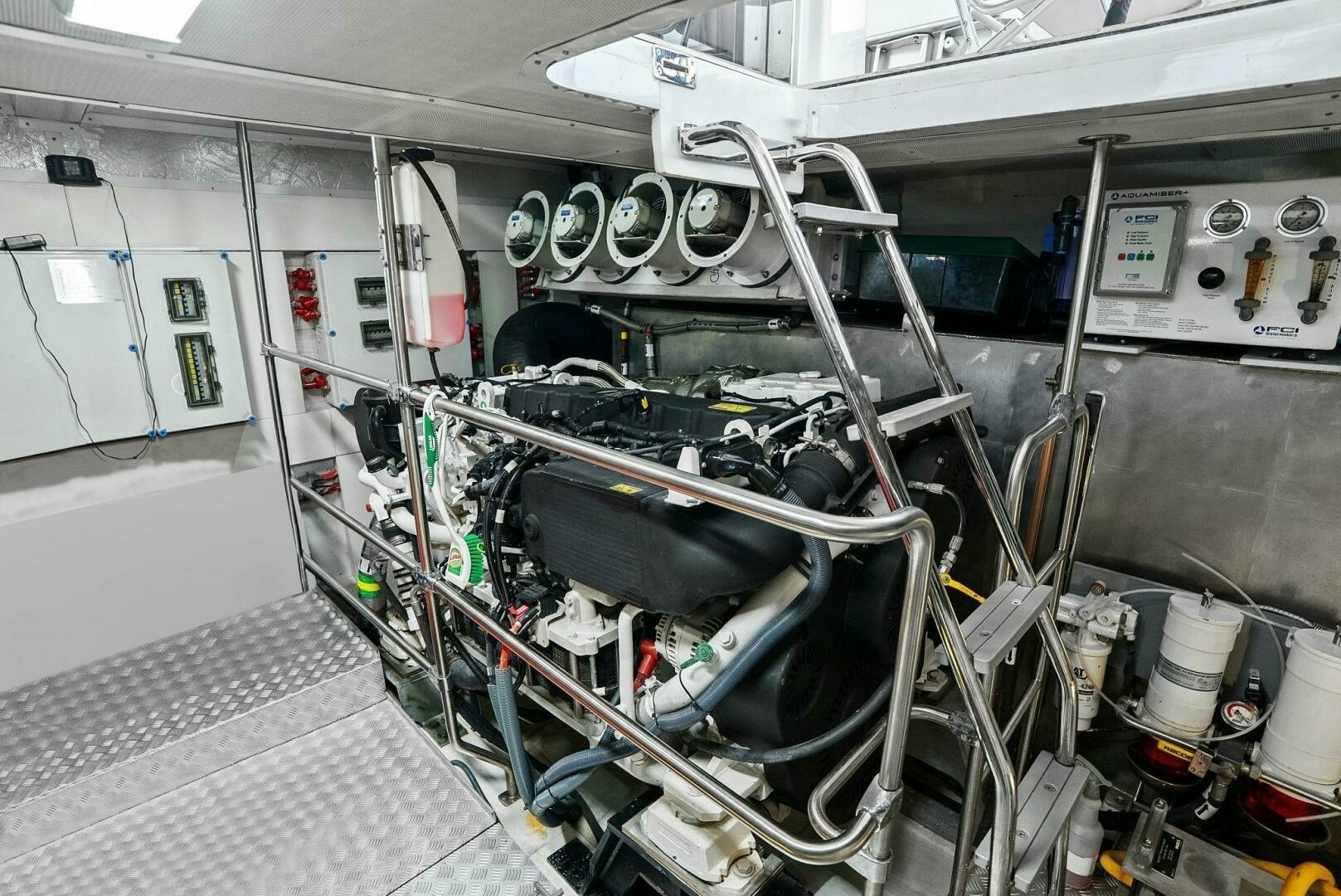 Sirena-64-MY 2021-Destin-E Fort Myers-Florida-United States-2021 Sirena 64 DESTIN-E Engine Room-6800151 | Thumbnail