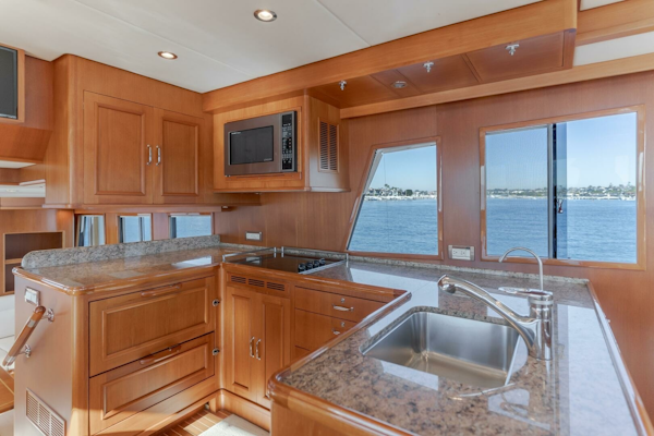 Grand Banks-59 Aleutian RP 2008-TINTAGEL Long Beach-California-United States-2008 Grand Banks 59 Aleutian RP TINTAGEL: Galley with Ocean View-6921100