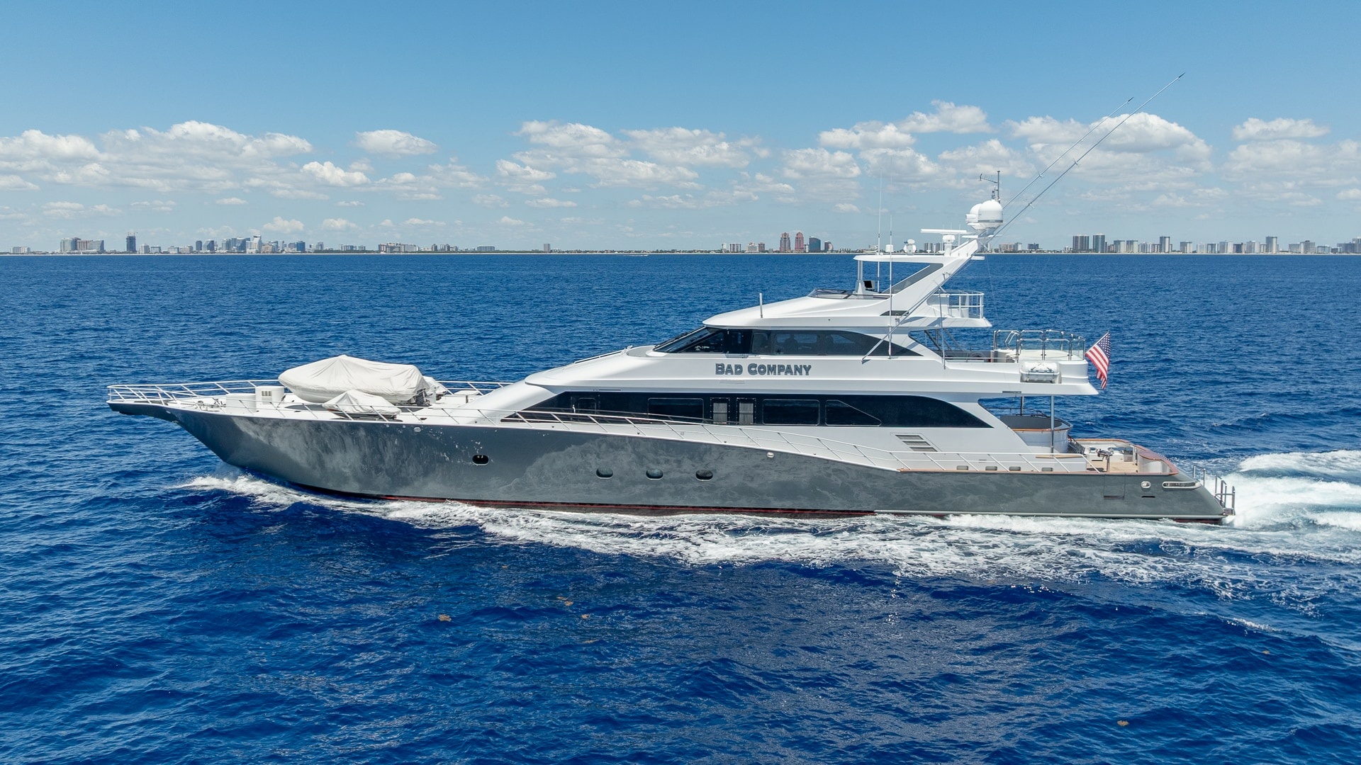 Trinity Yachts-144  1998-BAD COMPANY Fort Lauderdale-Florida-United States-1998 Trinity Yachts Sport Fisherman  BAD COMPANY: Profile View of Sport Fisherman-6803437 | Thumbnail