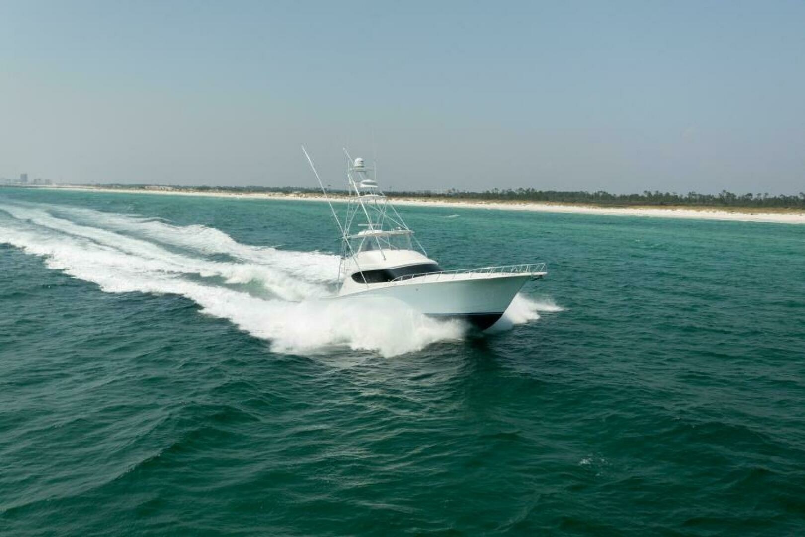 Hatteras-60 Convertible 2008-Fallline Panama City Beach-Florida-United States-2008 Hatteras 60 Convertible  STBD Bow-6279761 | Thumbnail