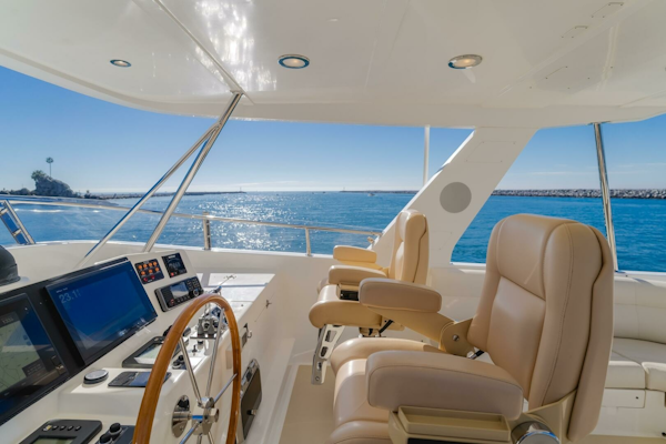Grand Banks-59 Aleutian RP 2008-TINTAGEL Long Beach-California-United States-Flybridge Helm with Ocean View-6921131