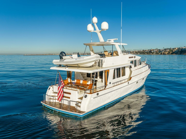 Grand Banks-59 Aleutian RP 2008-TINTAGEL Long Beach-California-United States-2008 Grand Banks 59 Aleutian RP TINTAGEL: Aft Deck and Flybridge View-6921149