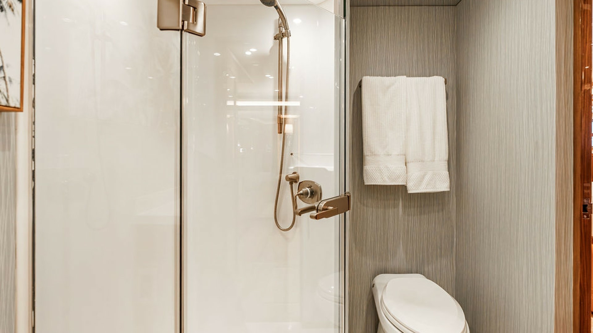Viking-80 Skybridge 2019-PARTY OF FIVE San Diego-California-United States-2019 Viking 80 Skybridge PARTY OF FIVE  Spa-Inspired Master Ensuite with Timeless Elegance-6802019 | Thumbnail