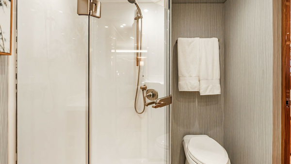 Viking-80 Skybridge 2019-PARTY OF FIVE San Diego-California-United States-2019 Viking 80 Skybridge PARTY OF FIVE  Spa-Inspired Master Ensuite with Timeless Elegance-6802019