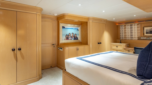 Trinity Yachts-144  1998-BAD COMPANY Fort Lauderdale-Florida-United States-1998 Trinity Yachts Sport Fisherman  BAD COMPANY: Master Stateroom with Wood Finish-6803460