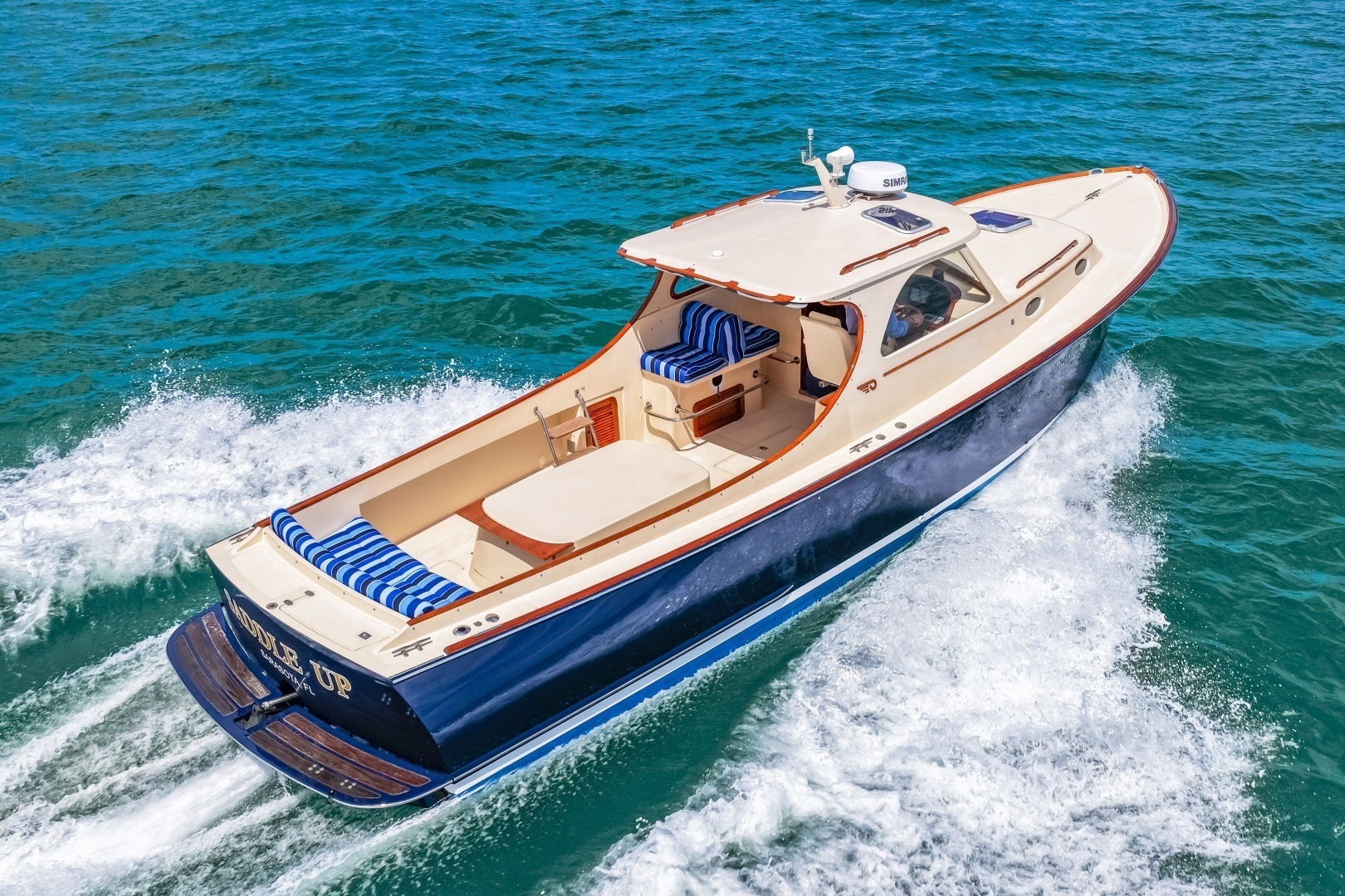 Hinckley-Picnic Boat 36 1998-Saddle Up Sarasota-Florida-United States-1998 36 Hinckley Picnic Boat Running Shot-6310523 | Thumbnail