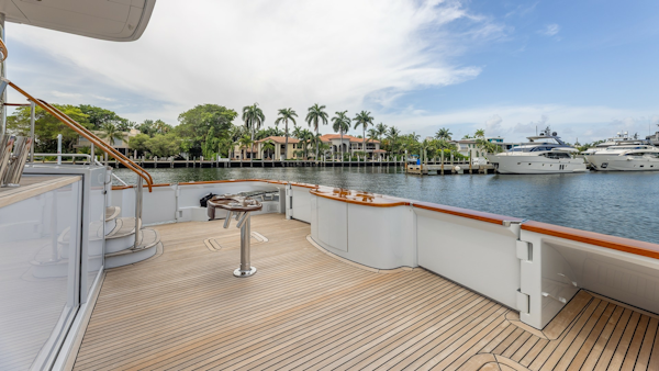 Trinity Yachts-144  1998-BAD COMPANY Fort Lauderdale-Florida-United States-1998 Trinity Yachts Sport Fisherman  BAD COMPANY: Spacious Aft Deck with Teak Flooring-6803442
