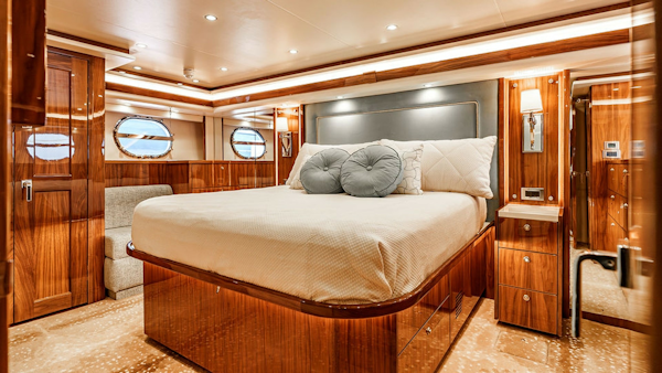 Viking-80 Skybridge 2019-PARTY OF FIVE San Diego-California-United States-2019 Viking 80 Skybridge PARTY OF FIVE  Luxurious Master Stateroom Retreat with Rich Wood Finishes & Five-Star Comfort  -6801994