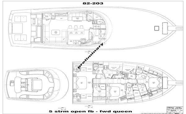 Viking-82 Convertible 2025-Boujie QUEPOS-Costa Rica-INTERIOR LAYOUT ACCOM PLANS   82C (CUSTOM 82 203)-6811641